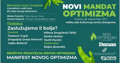 TRIBINA „NOVOG OPTIMIZMA“: Zaslužujemo li bolje? TRIBINA „NOVOG OPTIMIZMA“: Zaslužujemo li bolje?
